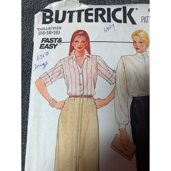Butterick Misses Sewing Pattern sz 14-18 6306 - uncut - Picture 3 of 10